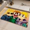 Cartoon E-Eddsworld Floor Mat Eco Diatomite Antibacterial Odor-Resistant Floor Mat & Drain Pad for Kitchen & Bathroom