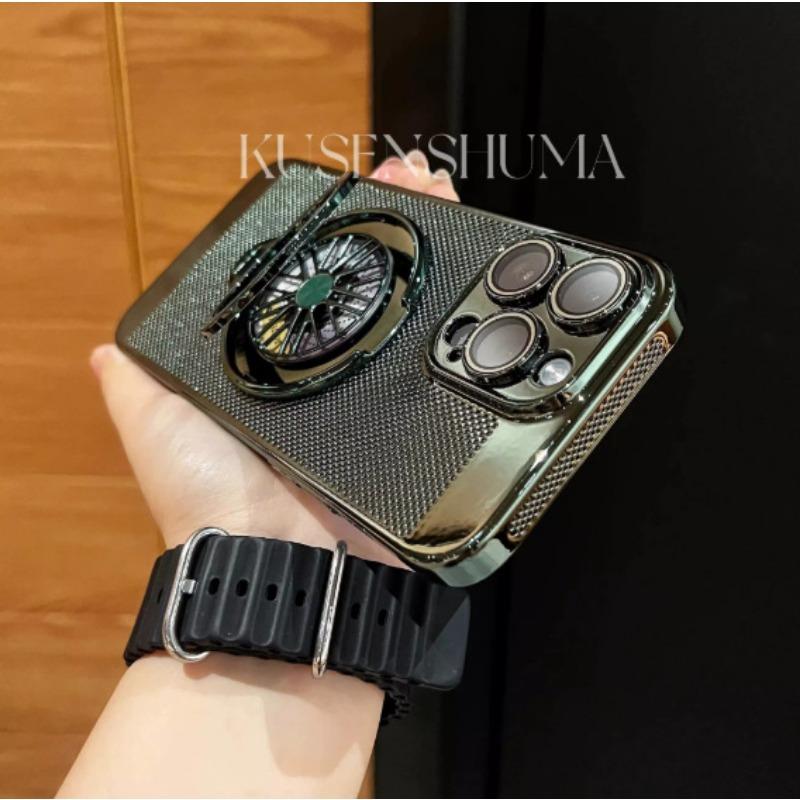 

Applicable To Apple 16proMax Gyro Bracket Heat Dissipation Hole Mobile Phone Case Magnetic Suction IPhone 15 Advanced Sense Protection Case iPhone12pro