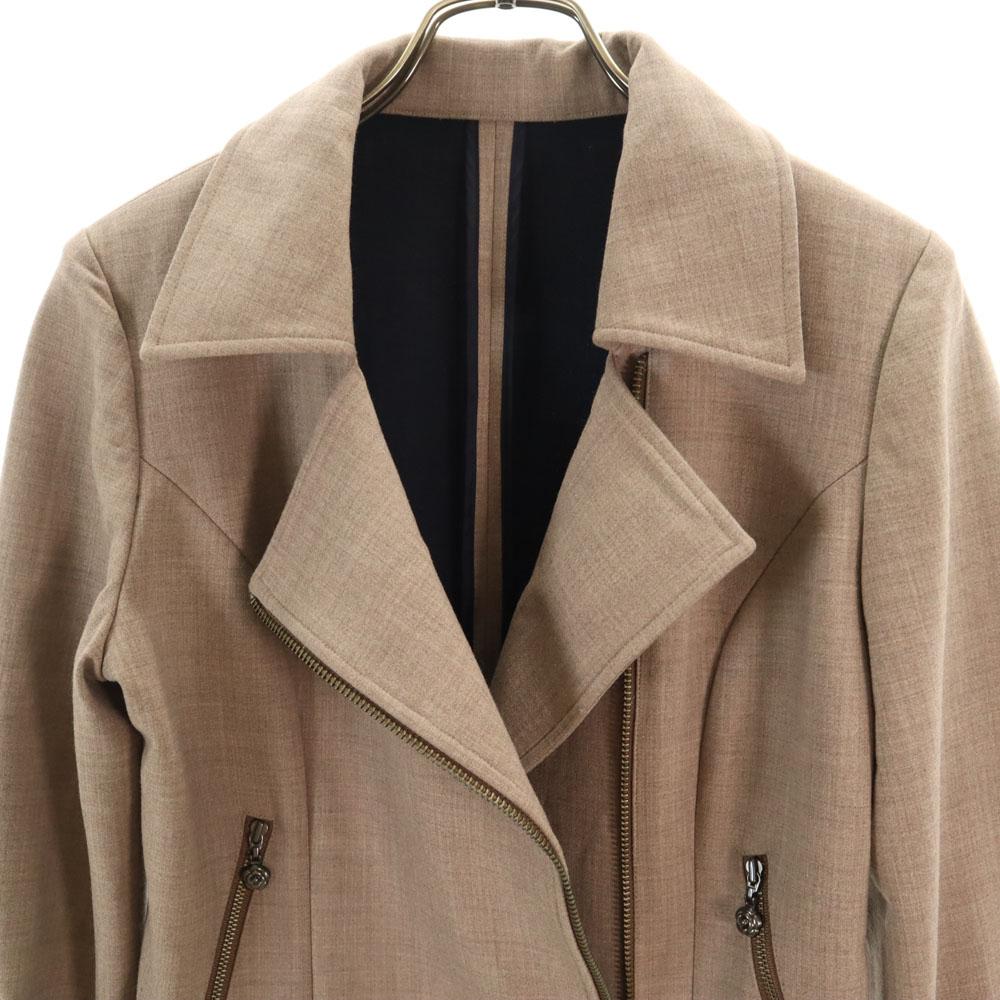 unused Rene 19AW Made in Japan Wool Blend Double riders jacket 36 beige Women Used