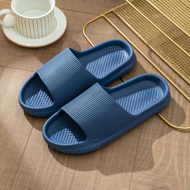 Fashion Men's Women's Bathroom Slippers Home Shower Shoes for Women Men Bath Anti-Slip Sandals Couples EVA Soft Sole Flip-Flops