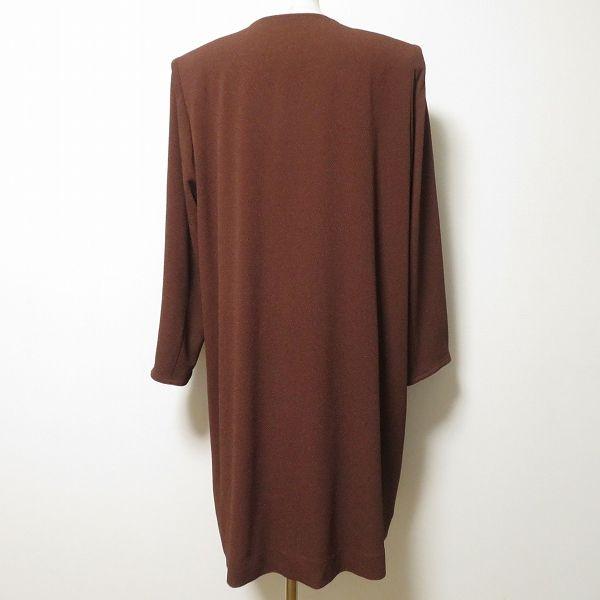Used #anc Shisendo Hitoshitamura Coat Brown Crepe Reversible No Color Floral Pattern Japanese Pattern Stole Long Women's [968939]