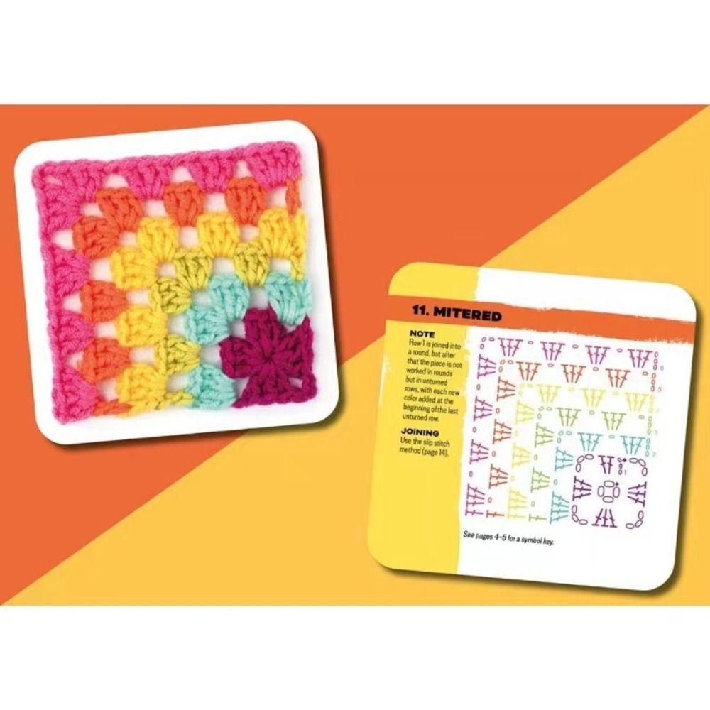 50pcs/box Mix Matchs Designs DIY Knitted Pattern Card  Learning Beginners
