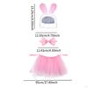 3 Pieces Cute Costume Bunny Cosplay Ears Accessory Outfits Fancy Dress Up for Festival