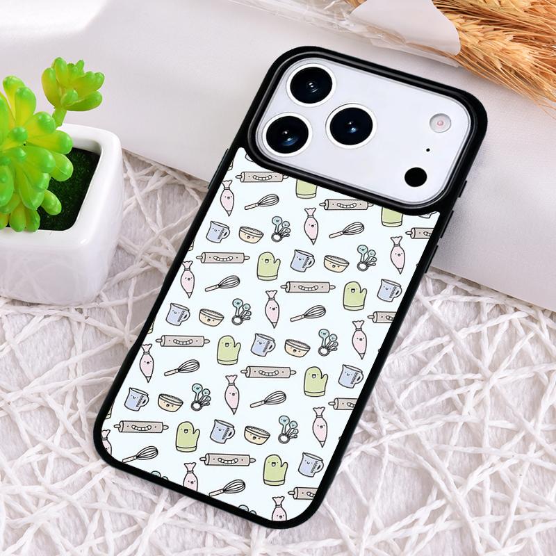 Baking Cook Chef Phone Case for iPhone 17 Air 16 15 11 12 14 13 Pro Max Shockproof Cover