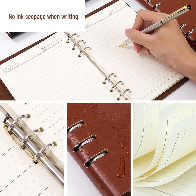 A5/B5 Business Loose-Leaf Notebook with Detachable Pages - Customizable Meeting Record Book