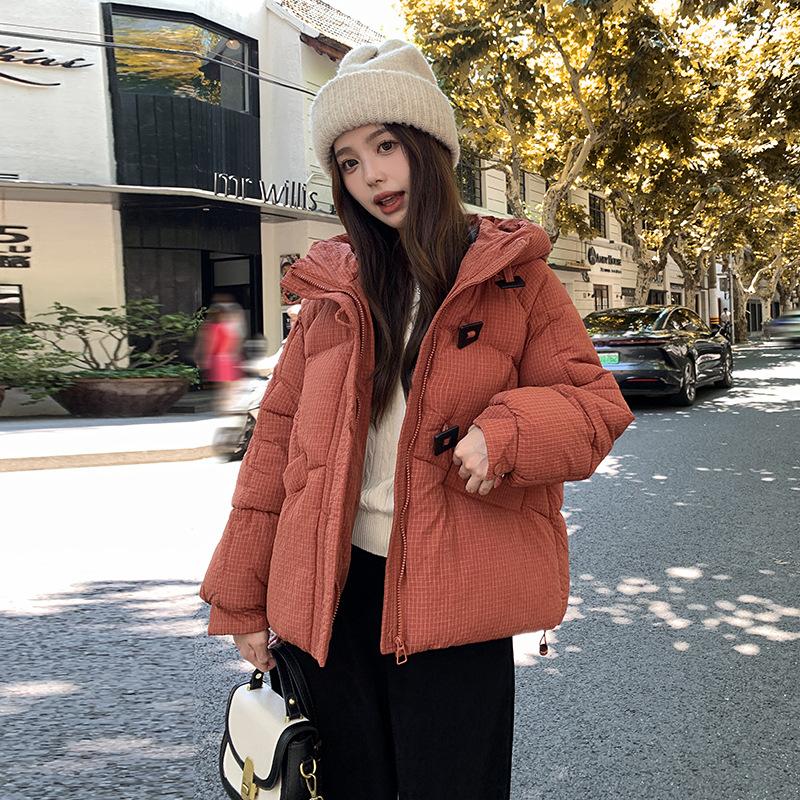 Down cotton clothes short autumn and winter new casual women's clothes down cotton clothes stand-up collar jacket