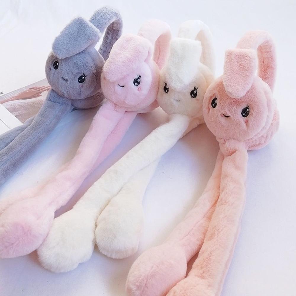 Caps Moving Rabbit Earmuffs Ears Protection Ear Warmers Winter Plush Ear Muffs