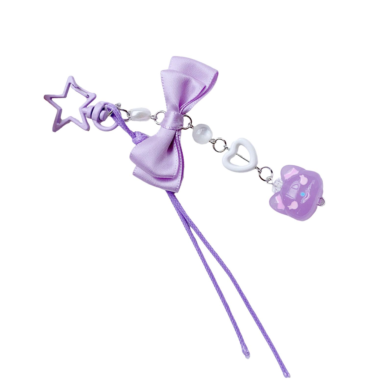 

Эстетика Практичные цепочки для телефона в виде бабочек с подвесками из прочного сплава в элегантном дизайне Стильные наряды для повседневного использования фиолетовый