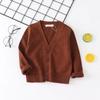Cárdigan para Bebé Niño Otoño Nuevo Casual Manga Larga Cuello en V Suéter Tejido para Niños 2-9 Años Moda Versátil Tops Ropa para Niñas