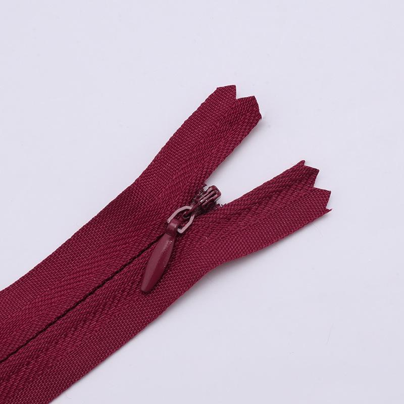 Color No. 3 Nylon Closed-End Zipper for Cushions, Pillows, and Dresses - Home Textiles & Clothing Accessories