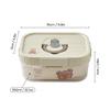 Plastic Sealed Preservation Box With Lid&Handle Stackable Meat Fresh-keeping Fruit Vegetable Storage Container Microwaveable