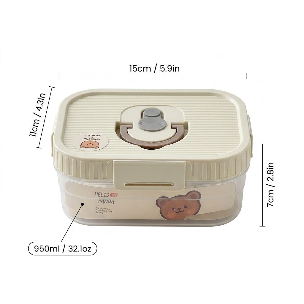 Plastic Sealed Preservation Box With Lid&Handle Stackable Meat Fresh-keeping Fruit Vegetable Storage Container Microwaveable