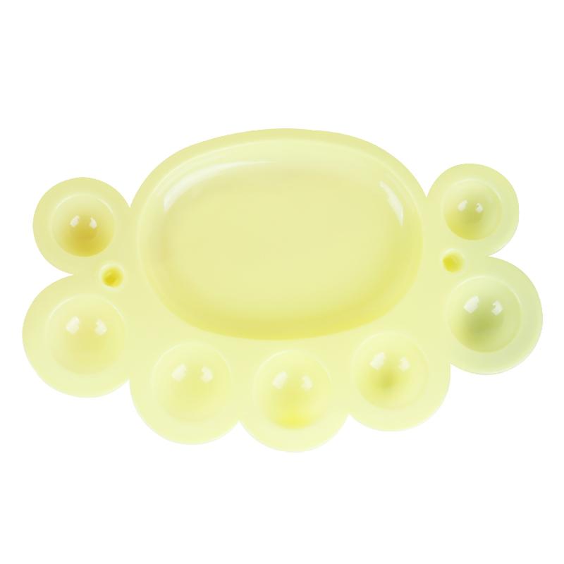 

1Pc Colorful Nail Art Display Palette Gel Polish Mixing Manicure Paint Palette for Nail Lacquer Drawing жовтий