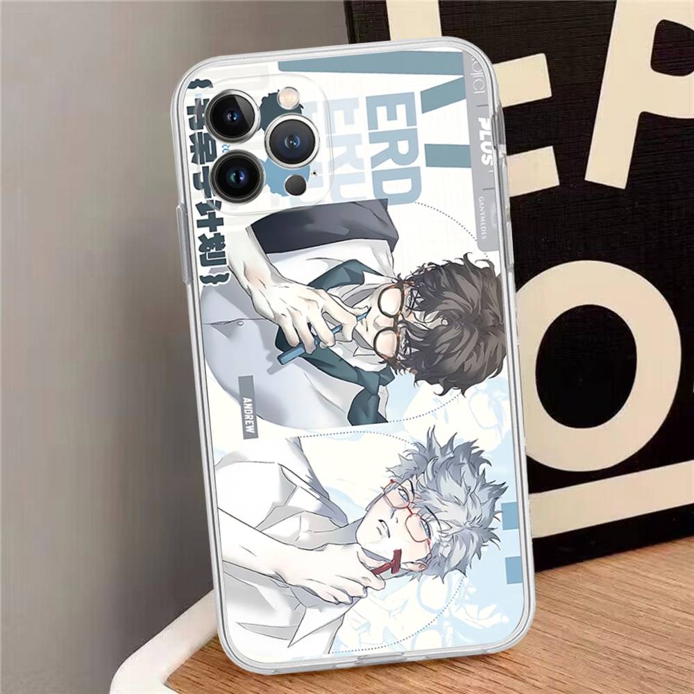 Nerd Project Bl Anime For IPhone 17 16 15 11 12 13 14 Pro Max Soft TPU Silicone Back Cover Clear Case
