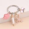 1pc Doctor Keychain Medical Tool Key Ring Injection Syringe Stethoscope Nurse Cap Key Chain Medico Gift For Men