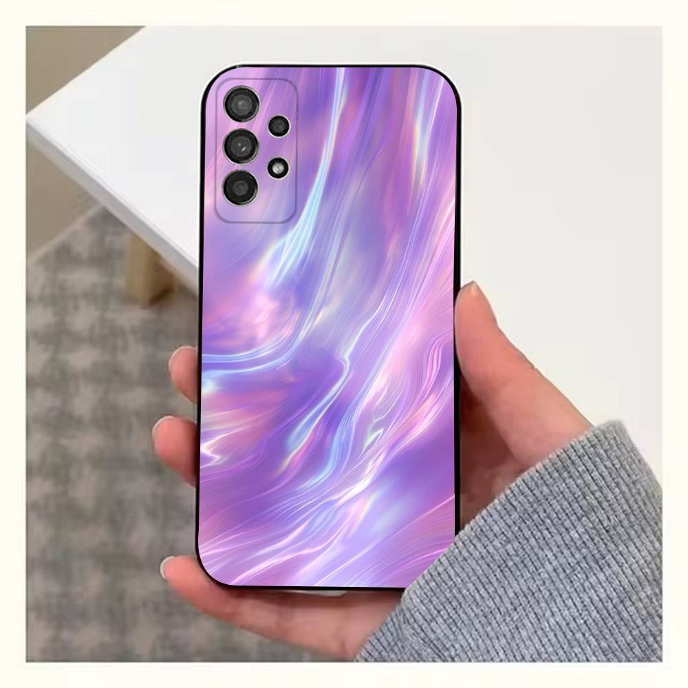 Rainbow Holographic Case For Samsung S22,S25,S20,S10,Plus,Ultra,S24,S23,FE,S21,S9,Lite,Soft Silicone Black