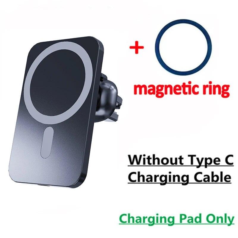 

30W Magnetic Car Wireless Charger For 15 14 13 12 Pro Max Mini Macsafe Car Phone Holder Stand Mount Fast Charging Station