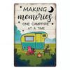 Camping Metal Posters Tin Sign Decor Vintage Plaque Metal Plate Retro Posters Wall Art Decor for Trip