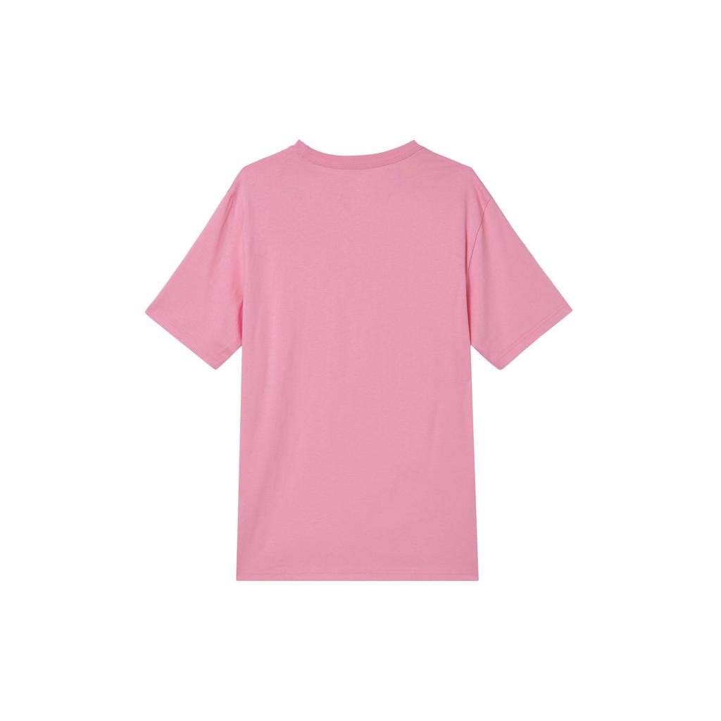 Converse T Shirts Unisex Pink Crew Neck Moderate Straight Fit 10023876-A33