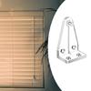 12/24Pcs Blinds Bottom Hold Down Brackets Clear Rails Holders Clips for Home Decors Use Window Curtain Accessories