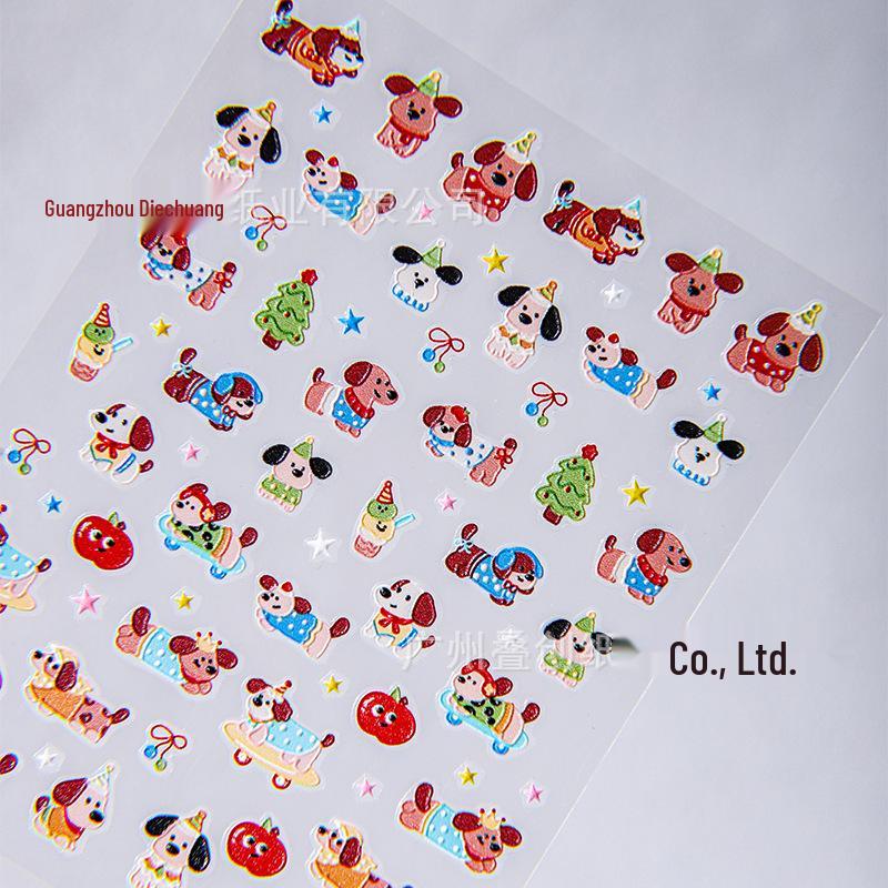 Cyansea 3D Embossed Japanese-Style Nail Art Stickers