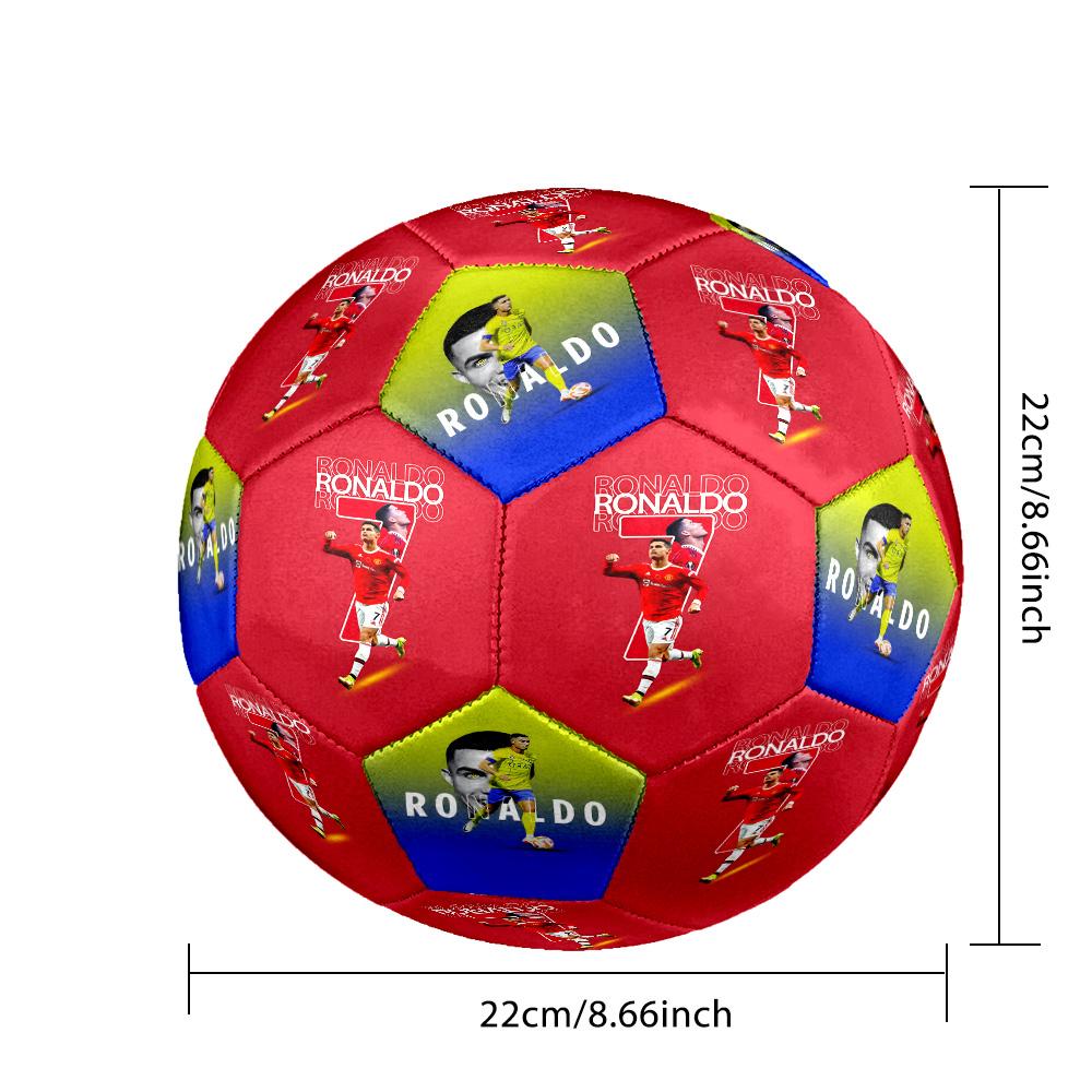 Ronaldo's Action Soccer Ball Size 5 Football Machine Sewn Indoor/Outdoor Universal Football for Football Accessories