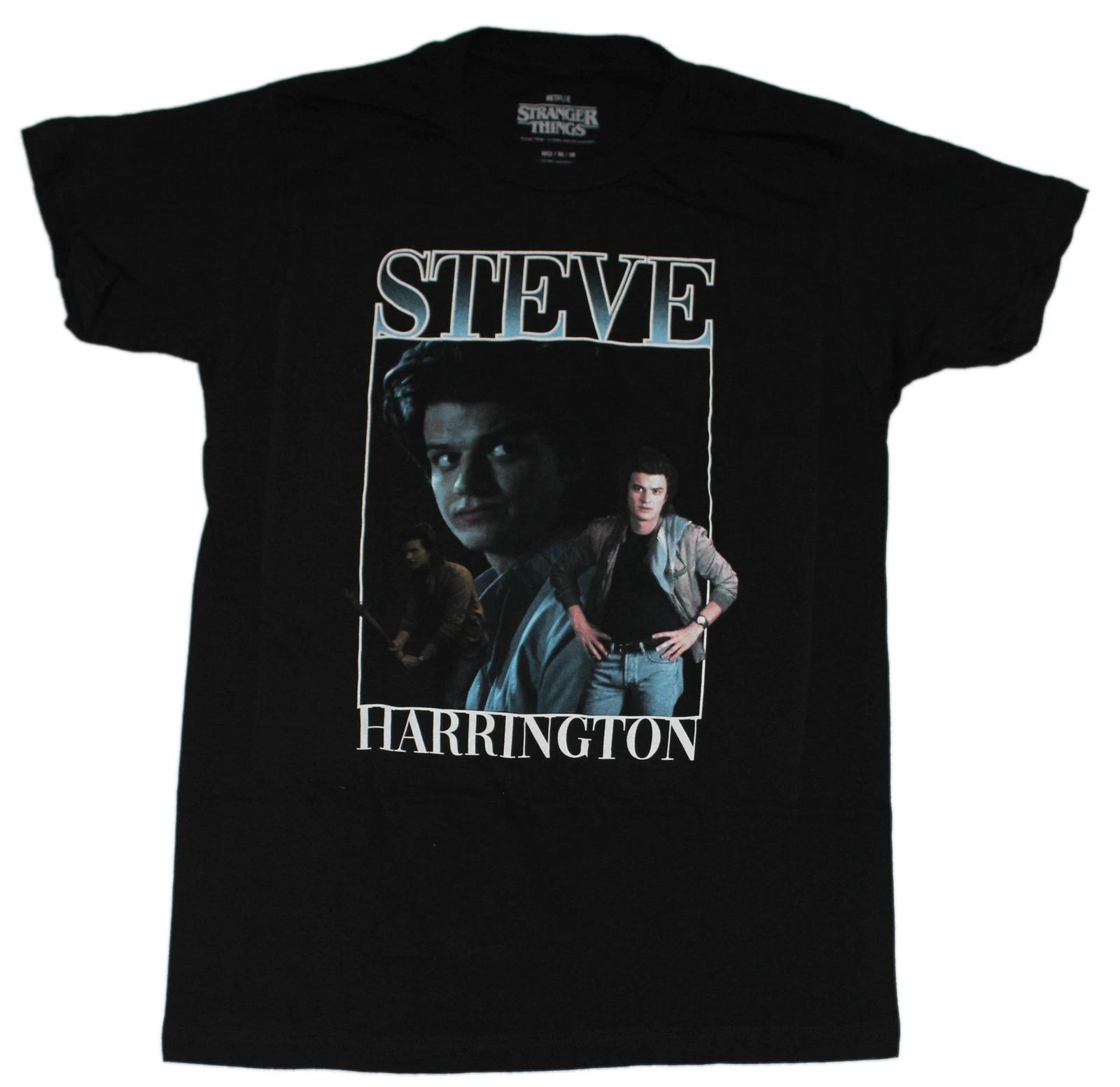Stranger Things New Adult T-Shirt - Steve Harrington Box Poses M