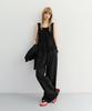 Deonseuteu Shirring Sleeveless Blouse_Udbl6B228_Black