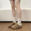 Thick-soled Birkenstock bag head half slippers, new lazy height-increasing Birkenstock shoes in spring
