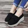 Spring Women Flats Shoes Platform Sneakers Slip On Flats Leather Suede Ladies Loafers Casual Shoes Women Loafers Shoes F65
