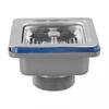 Square Drain for Kitchen Sink 110mm Stainless Steel with Hygiene Focus