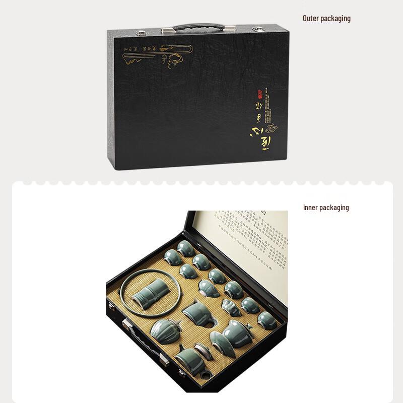 Lingyi Traditional Chinese Ceramic Kung Fu Tea Set