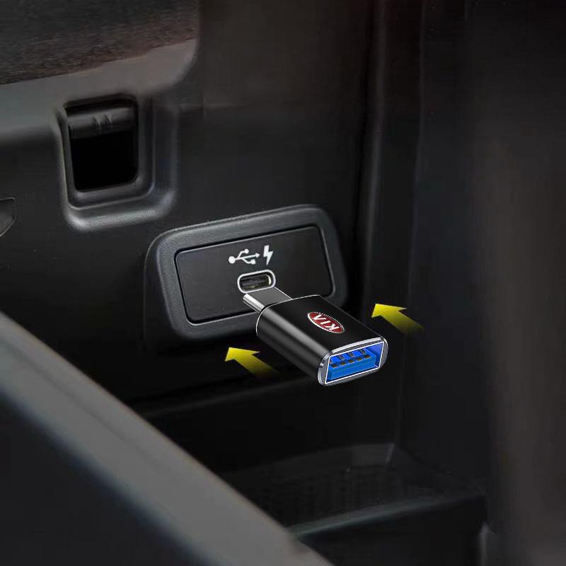 1PCS Car Usb Type C Cable Converter Charging Adapter Car Accessories For Kia Rio Ceed Sportage Cerato Soul Sorento K2 K5 Flip