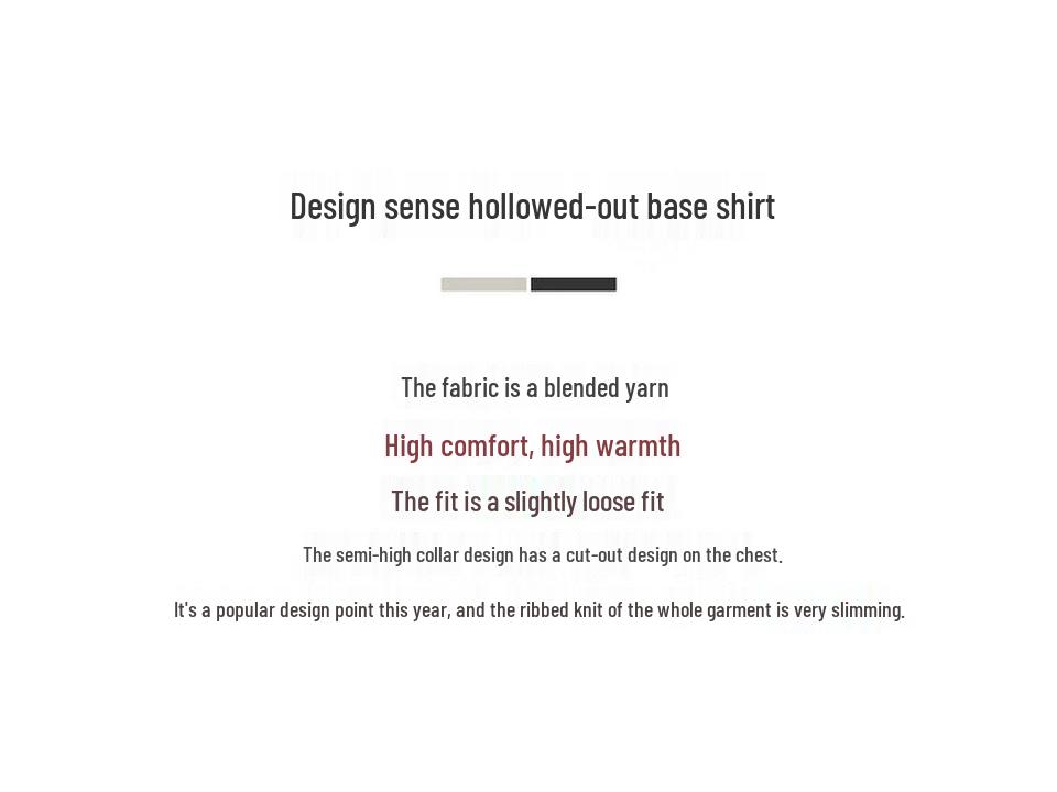 TATU Women's Hollow-Out Knit Pullover Sweater