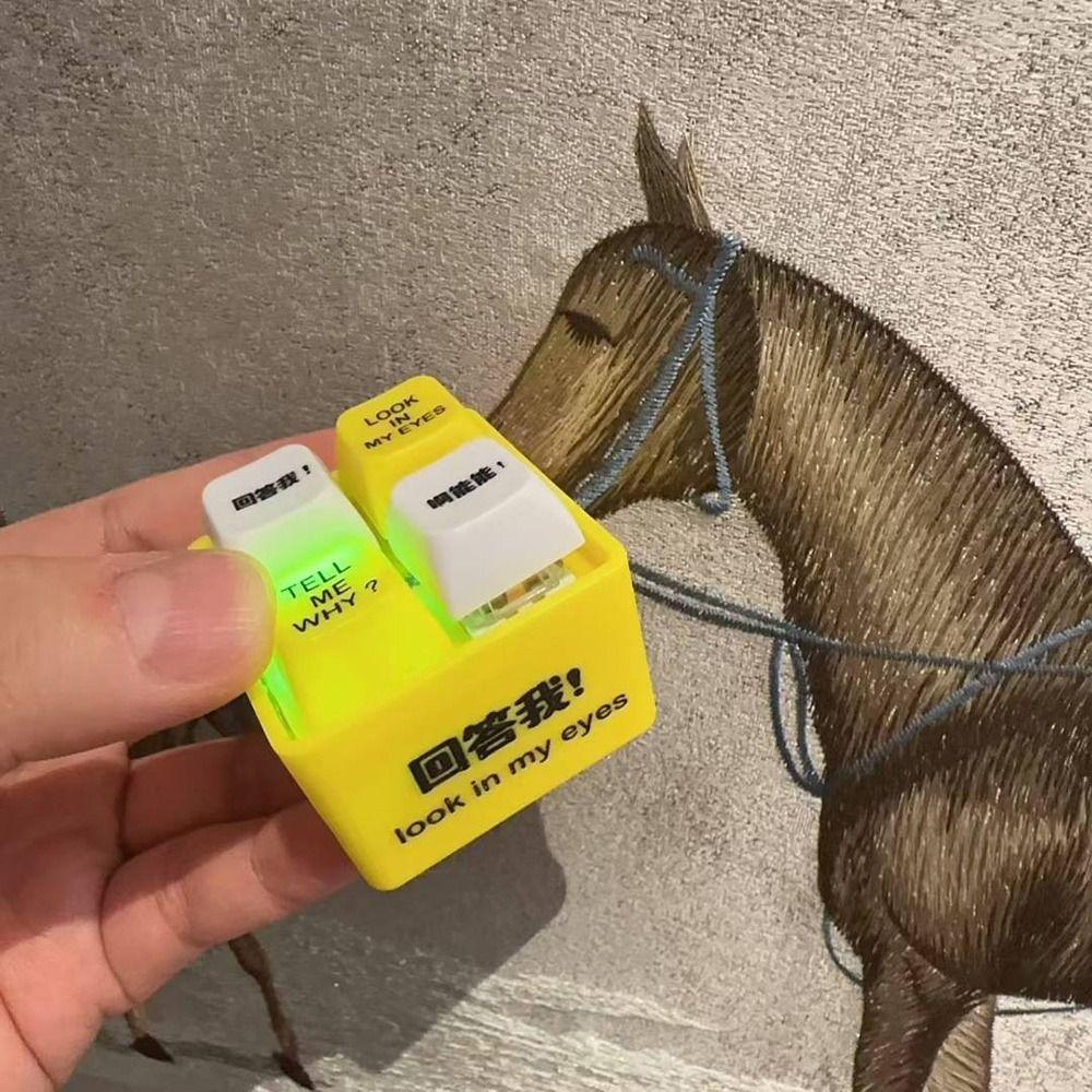 Glowing Keyboard Sound Emulator Luminous Keychain  Quotation Pronunciation Luminous Keychain