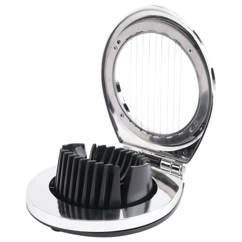 ABWR-Egg Slicer For Hard Boiled Eggs, Egg Heavy Duty Cutter Duty Slicer Kitchen Tools Garnish Slicer, 3 Slicing Styles
