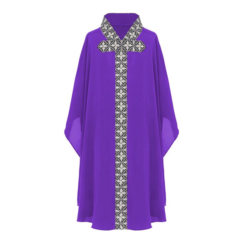 

Medieval Chiffon Cloak Costume - Long Retro Robe for Halloween Cosplay & Stage Role-Playing One Size