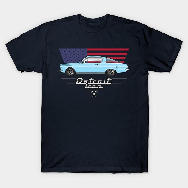 

Men Black Print T-shirt Light Blue Barracuda No-Cut Transfer Paper Print Cotton Tshirt XL