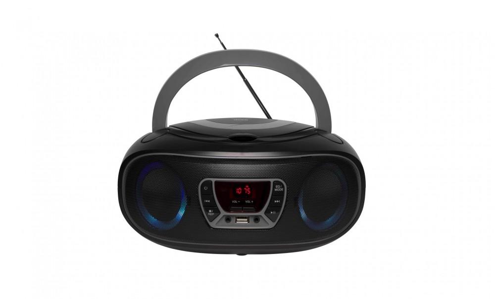 Radio-CD Denver TCL-212BT, FM, Stimmungsbeleuchtung, grau, Denver