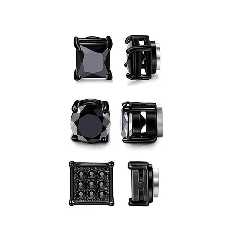 Magnetic Stainless Steel No-Pierce Ear Clip for Women - Elegant Small Niche Design