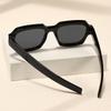 Retro square small frame women fashion sunglasses for outdoor street photo travel dark black glasses trendy