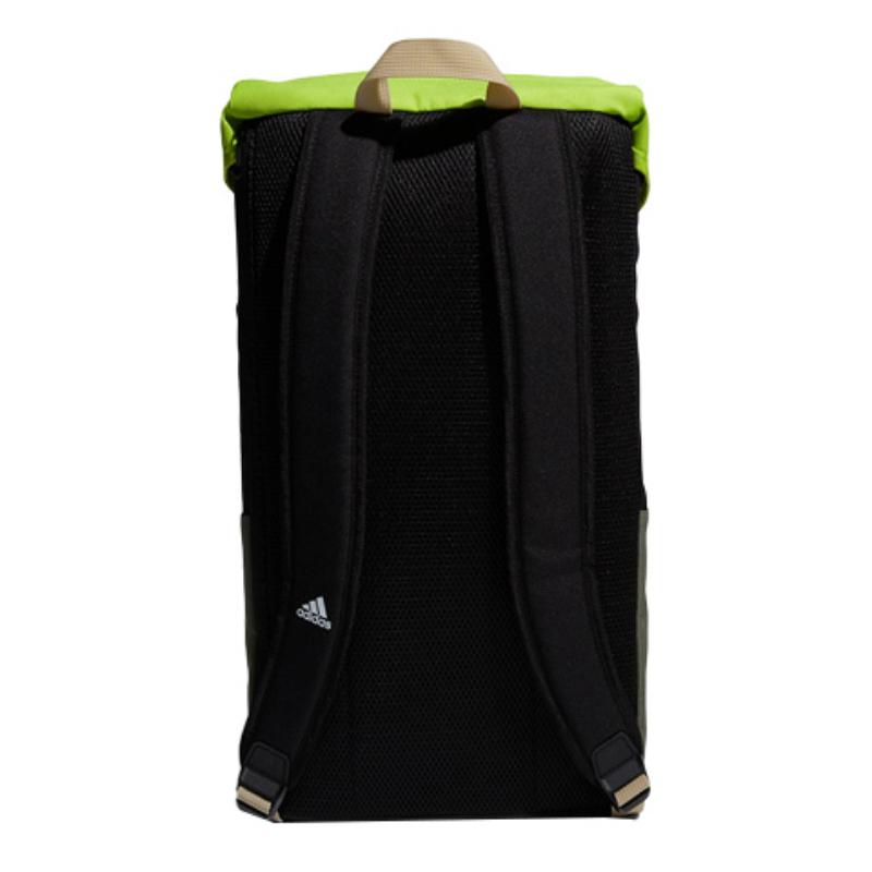 Adidas Polyester Training Bag, Travel Bag, Backpack Unisex Black Patchwork & Ancient Green Adidas GE5784