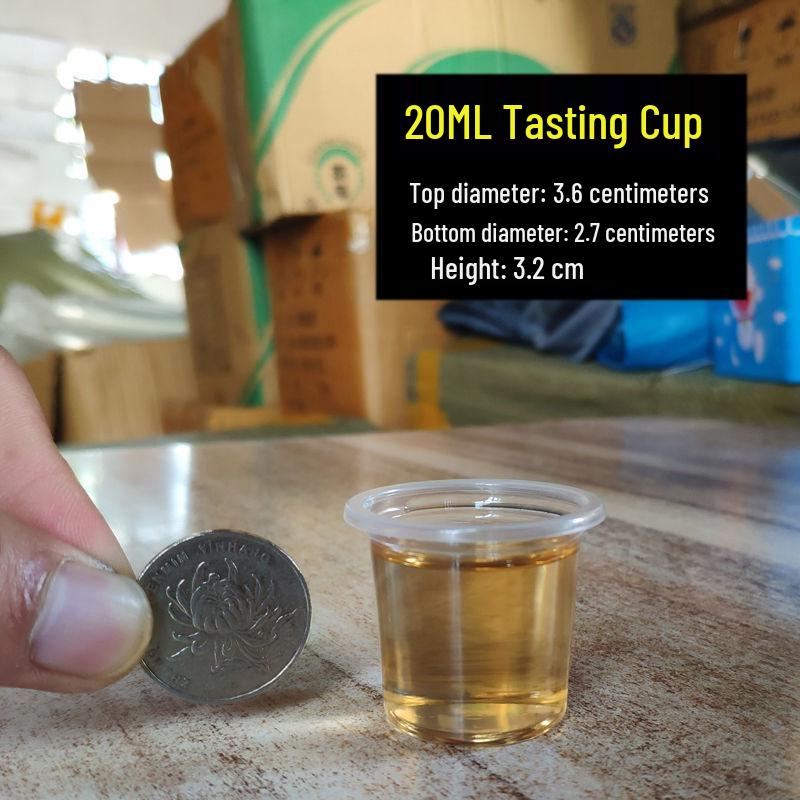 Mini Disposable Tasting Cups - 20ml, 30 Count, Perfect for Wine and Sample Drinks