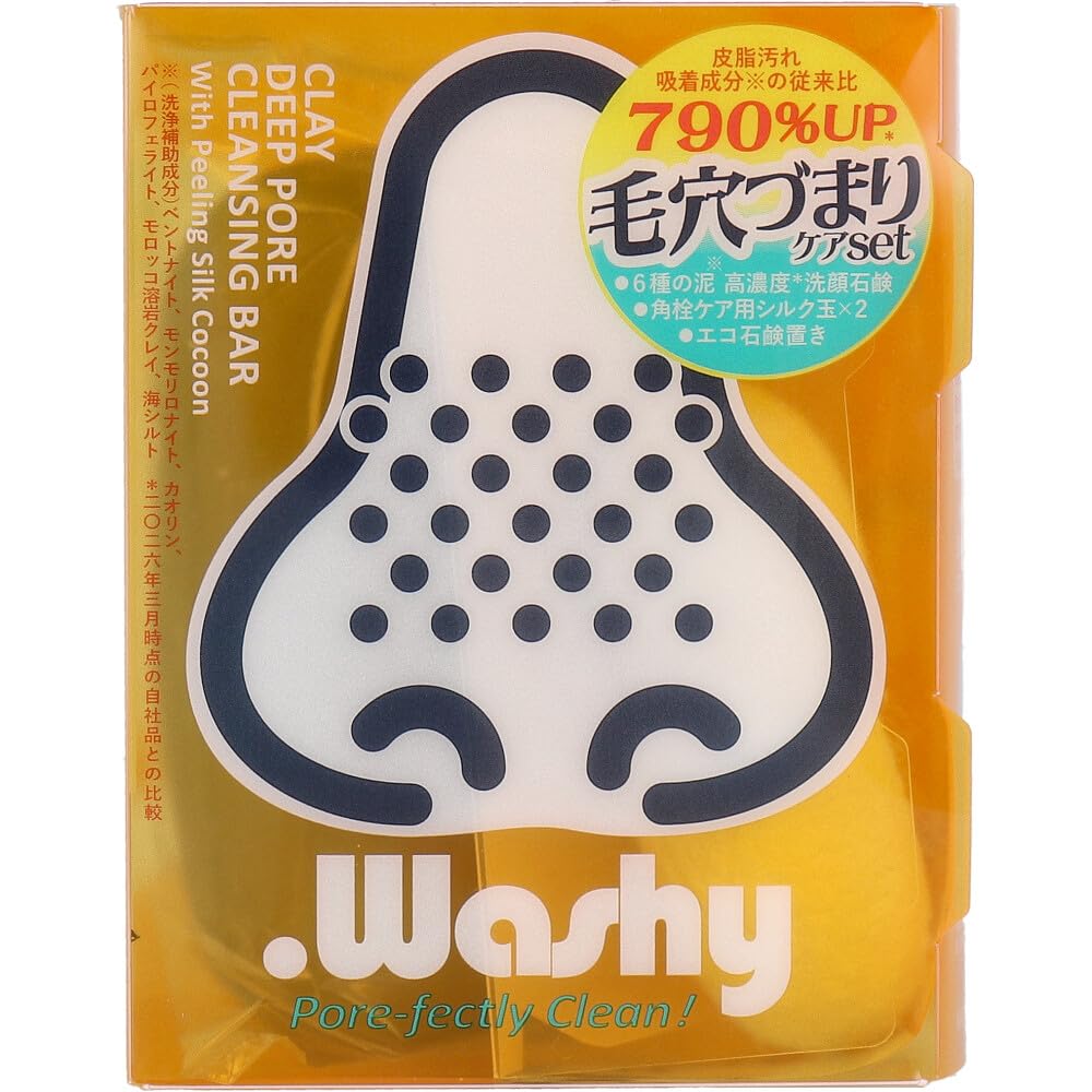 [Pelican Soap] Dot Washy 80g/Face Wash/Soap/Pores/Mud Foam/Corner Plug