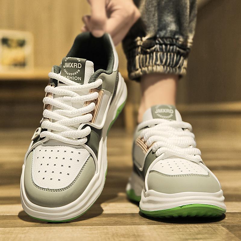 Niche original men's shoes winter middle school students Korean version versatile trendy sports board shoes boys platform non-slip casual shoes