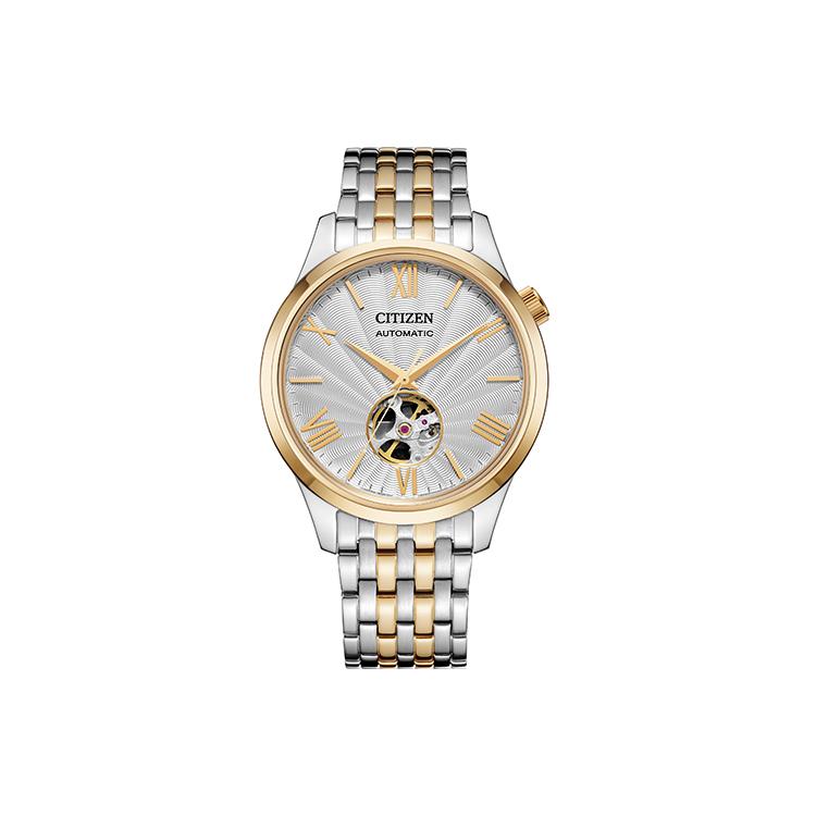 CITIZEN Mechanical Movement Stainless Steel Strap Watch Unisex White Dial NH9136-88A White Dial