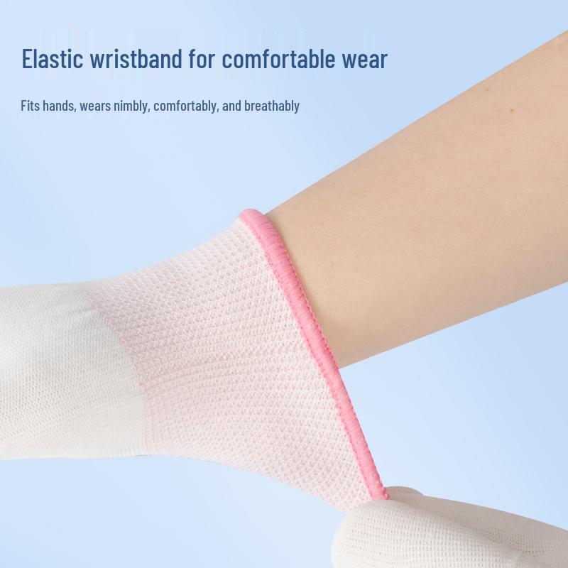 Damen Kleine Nylon Arbeitshandschuhe - Dünn, Langlebig, Rutschfest, Abriebfest für Arbeitsschutz