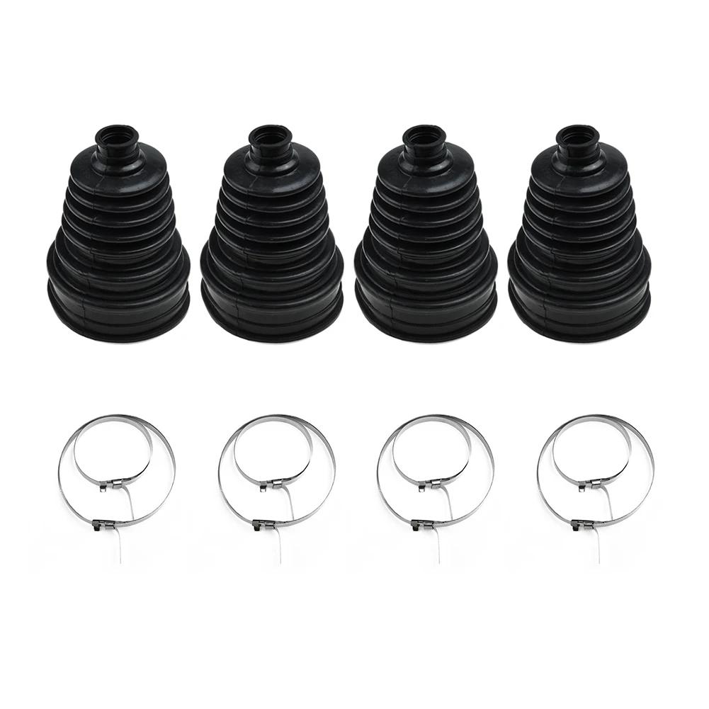 Car Silicone Constant Speed Dust Cover Track Connector Kit CV Joint Boot Replacement Universal Ball Round Clamp Car Accessories
