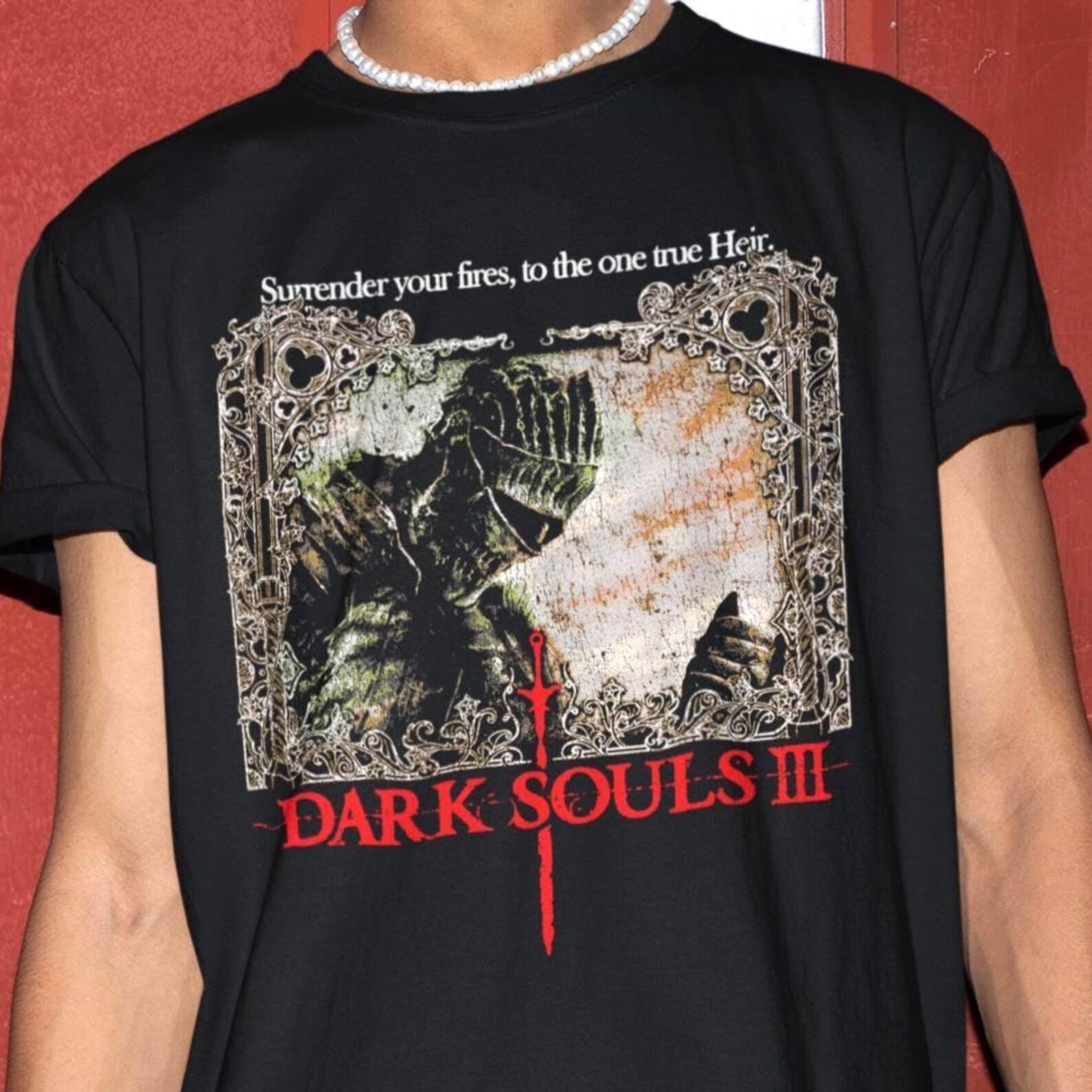 Dark Souls 3 Shirt -Gaming Tshirt,Video Game T-shirt,Soulsborne Tee 4XL