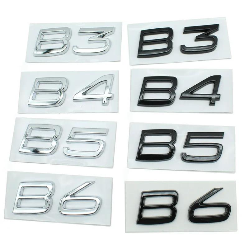 1 Stück 3D ABS Silber Schwarz Auto Heckklappe Buchstaben Logo Emblem Abzeichen Aufkleber Für Volvo B3 B4 B5 B6 Auto Styling Zubehör